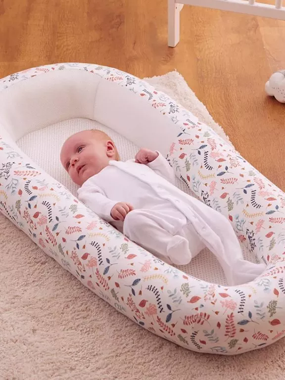 baby in carry cot pod