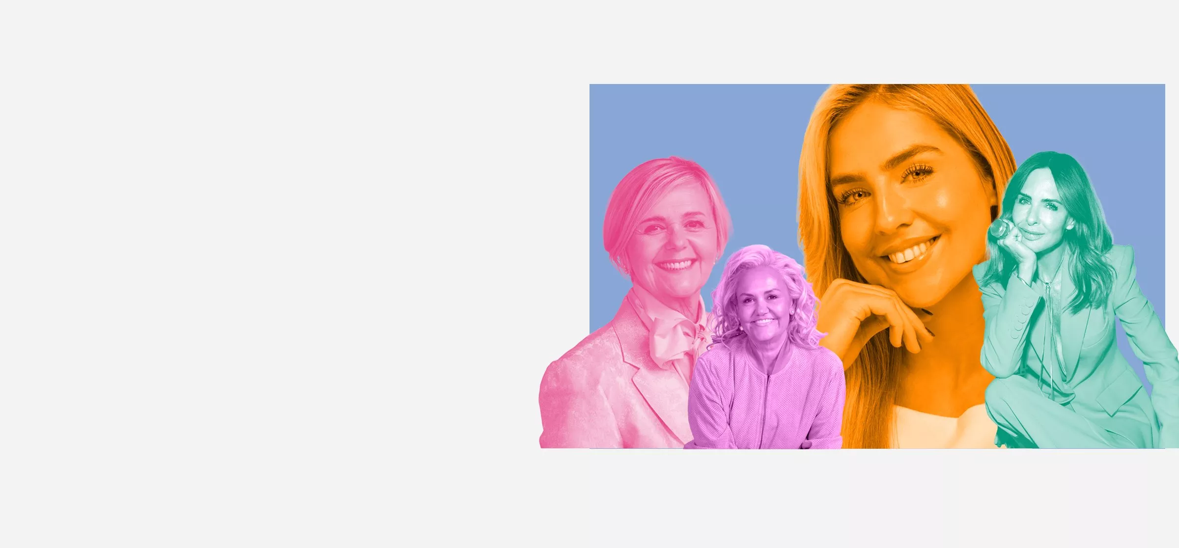 Collage featuring diverse women celebrating International Women's Day, with bold text overlay.