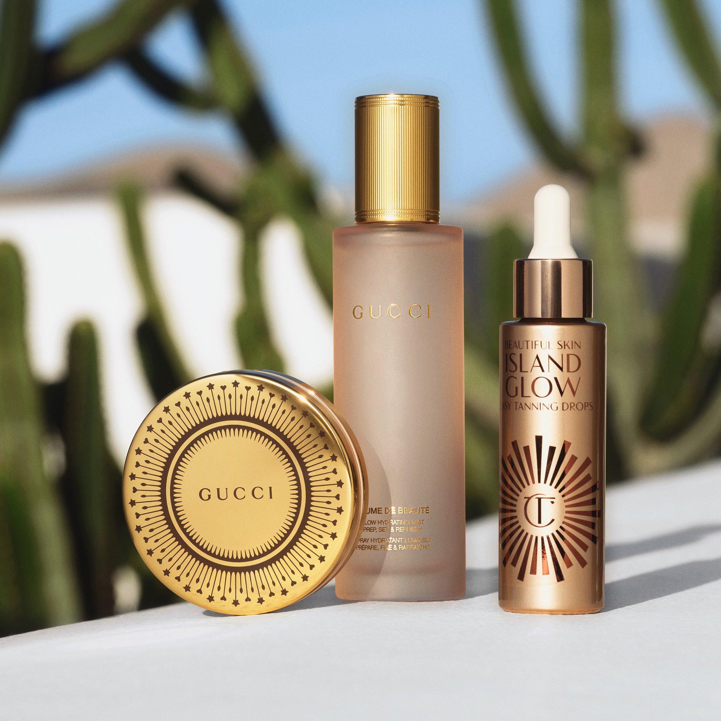 Gucci and Charlotte Tilbury glow makeup products