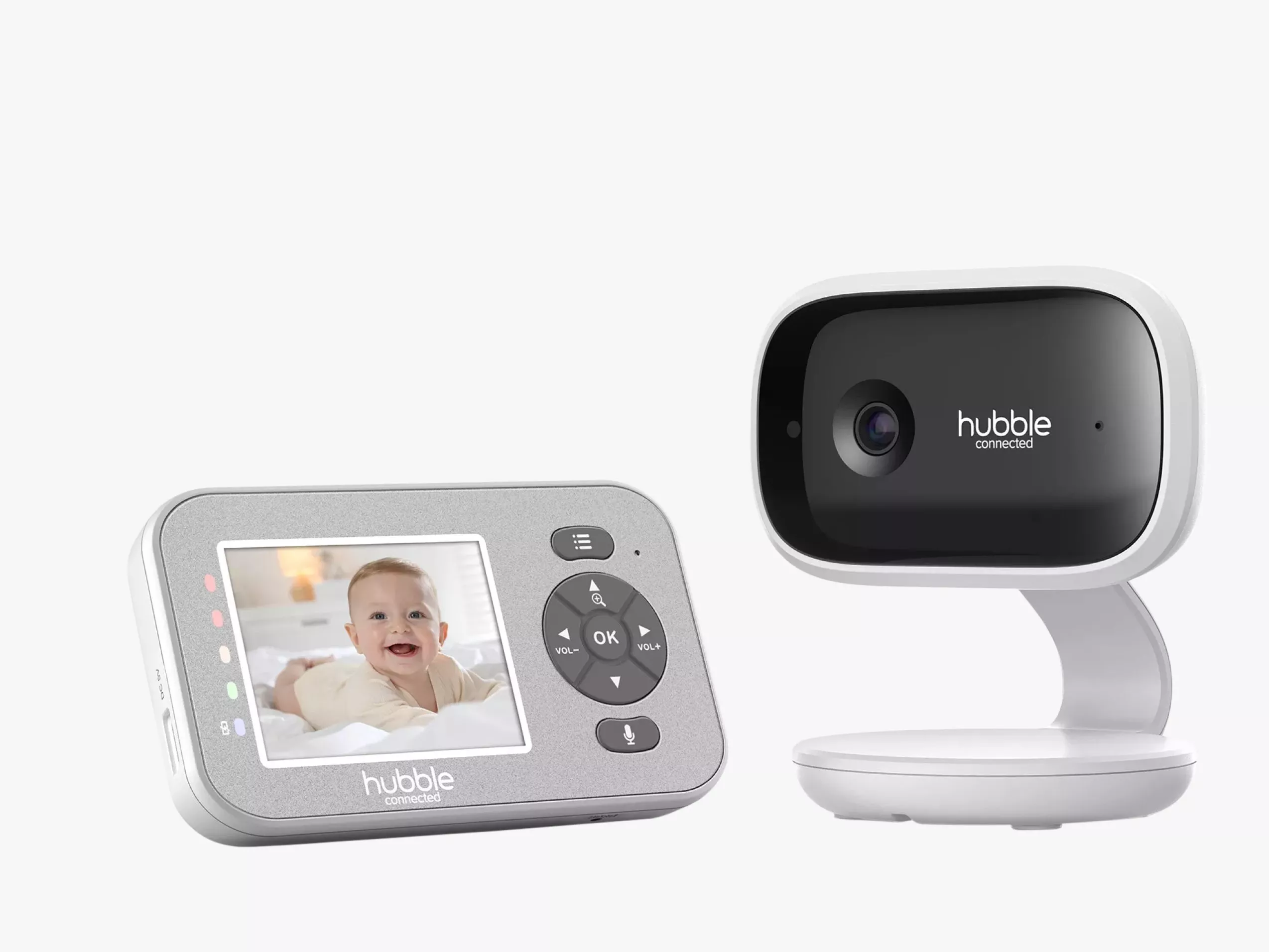 VTech 3.5-inch video baby monitor with colour screen parent unit and wireless nursery camera on stand