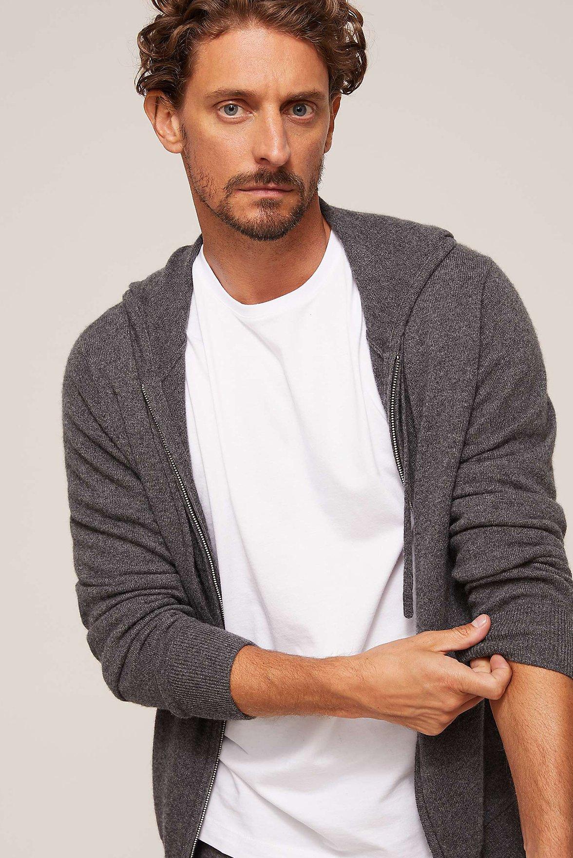 Men's cashmere hoodie