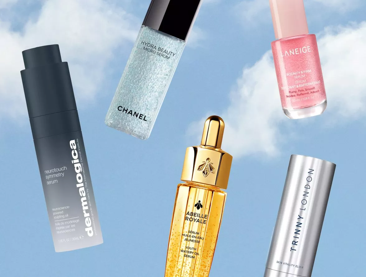 collection of skincare serums