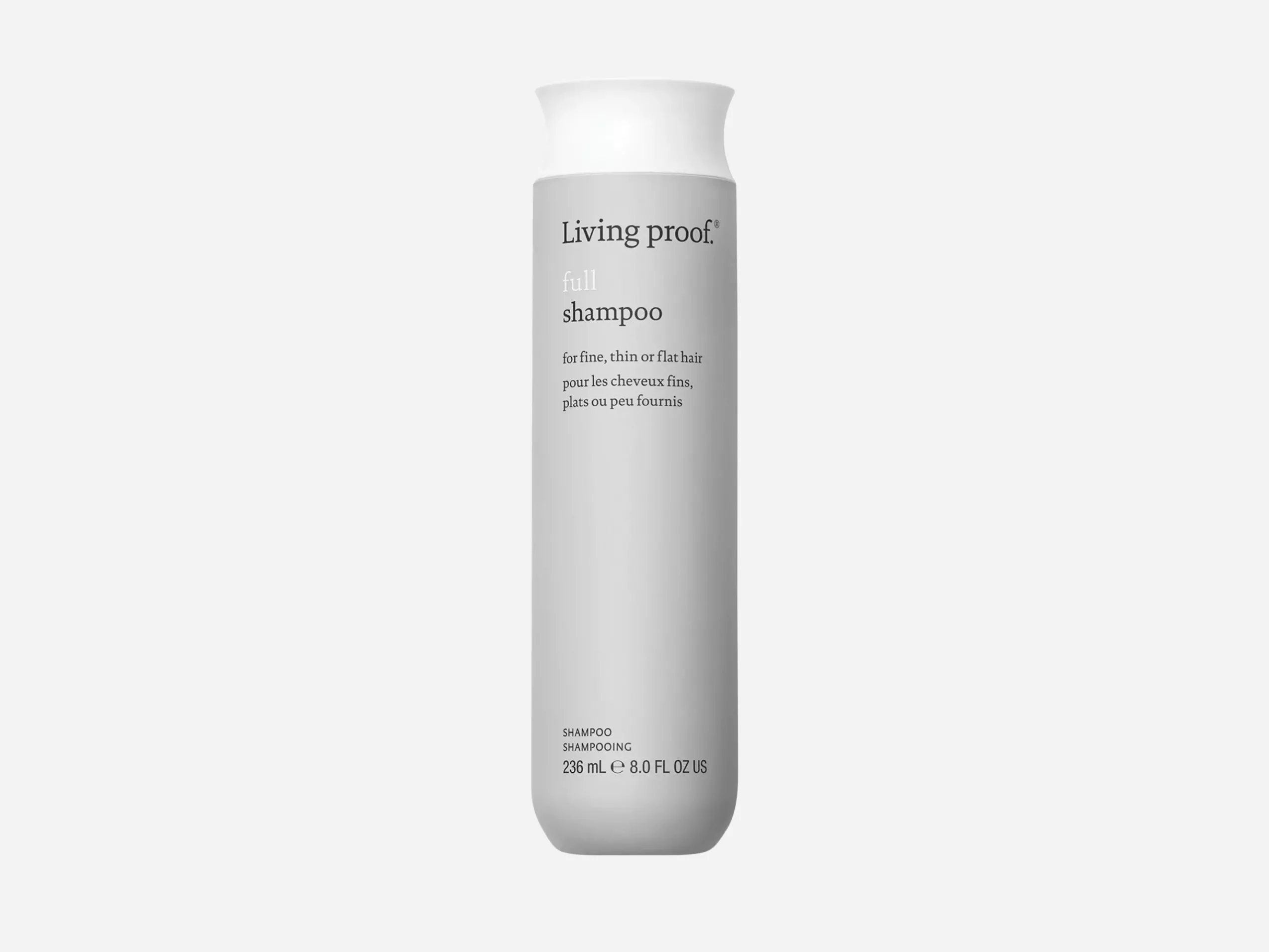 Living Proof Full Shampoo bottle, volumising haircare for fine, thin or flat hair, 236 ml product image on white background