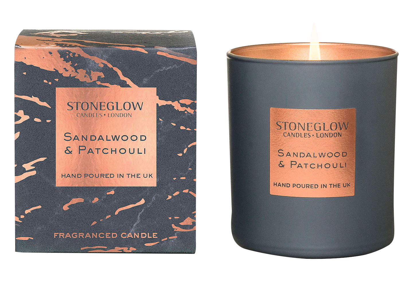 Stoneglow Luna Sandalwood & Patchouli Scented Candle