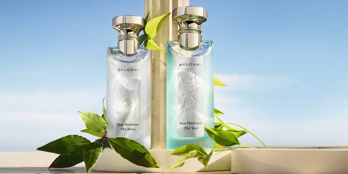 BVLGARI perfume with logo and text