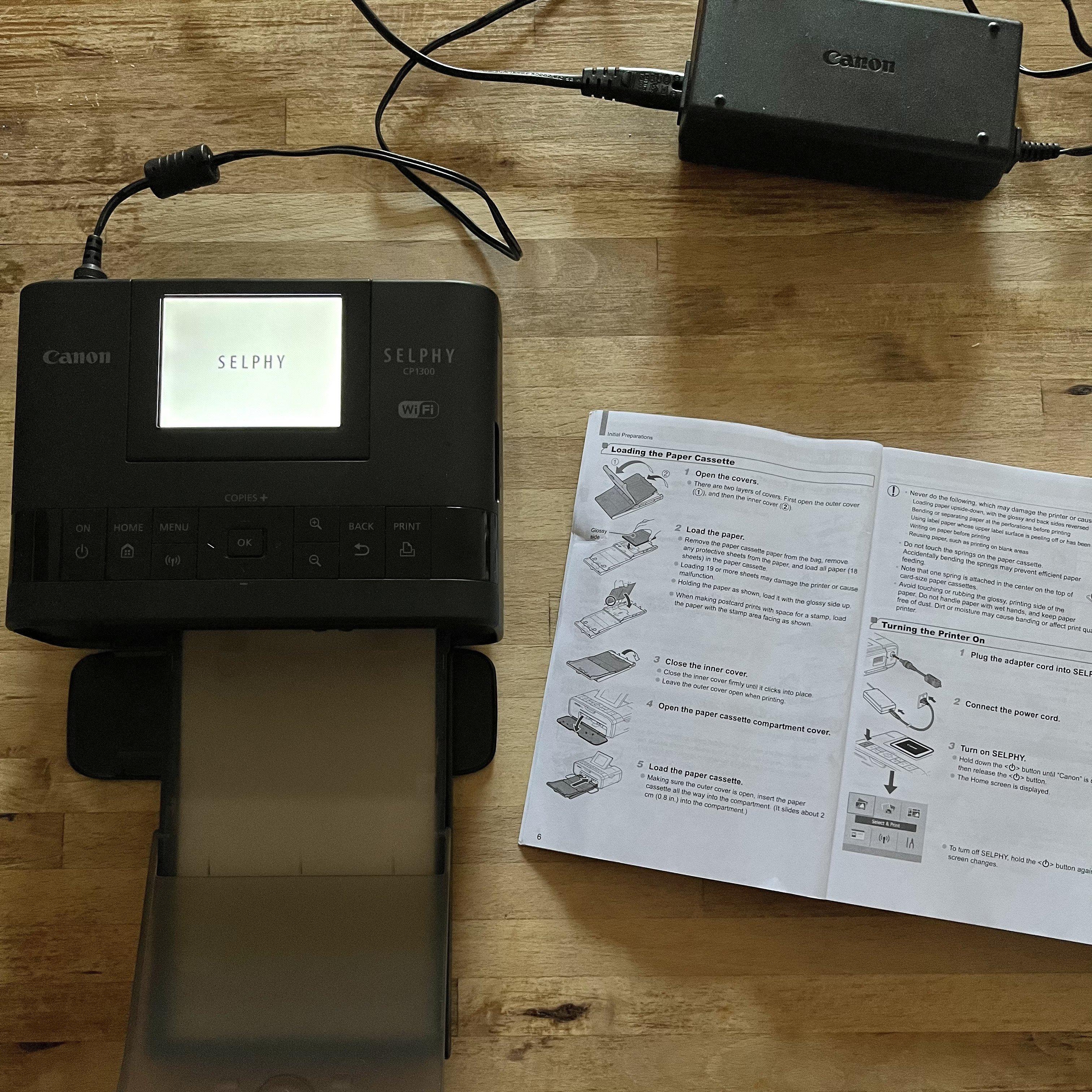 Canon SELPHY CP1300 Portable Photo Printer with Wi-Fi, Apple AirPrint & 3.2" Tiltable Display