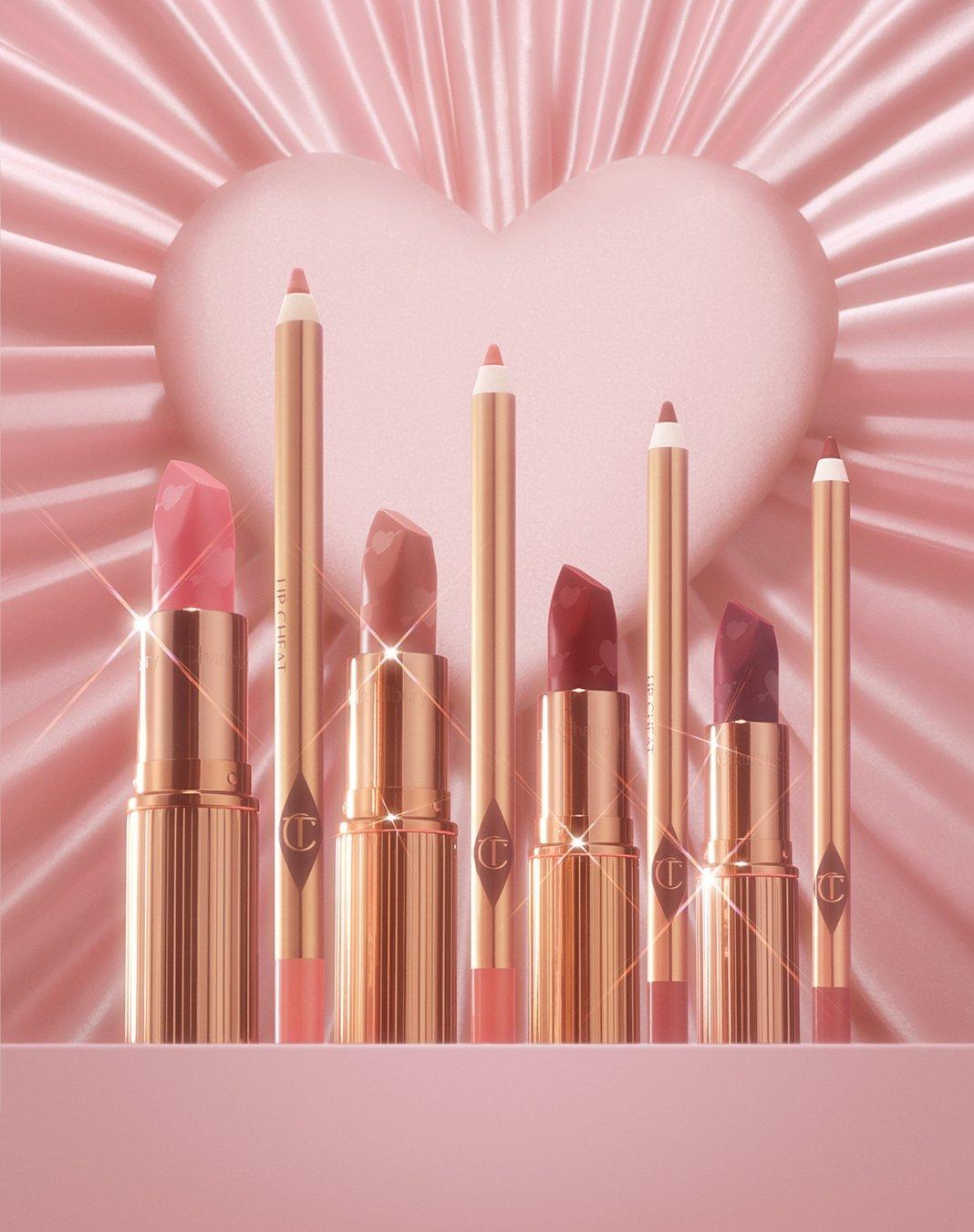 Image of a selection of Charlotte Tilbury lipsticks