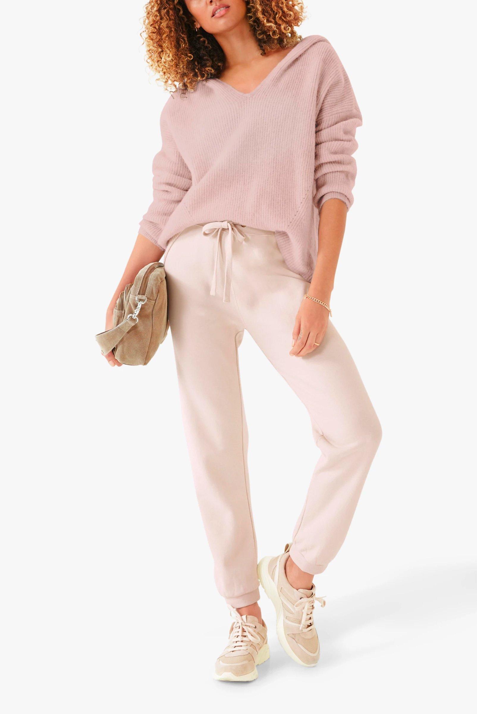 Hush Soft Knit Loungewear Hoodie in Blushed Oatmeal, £110