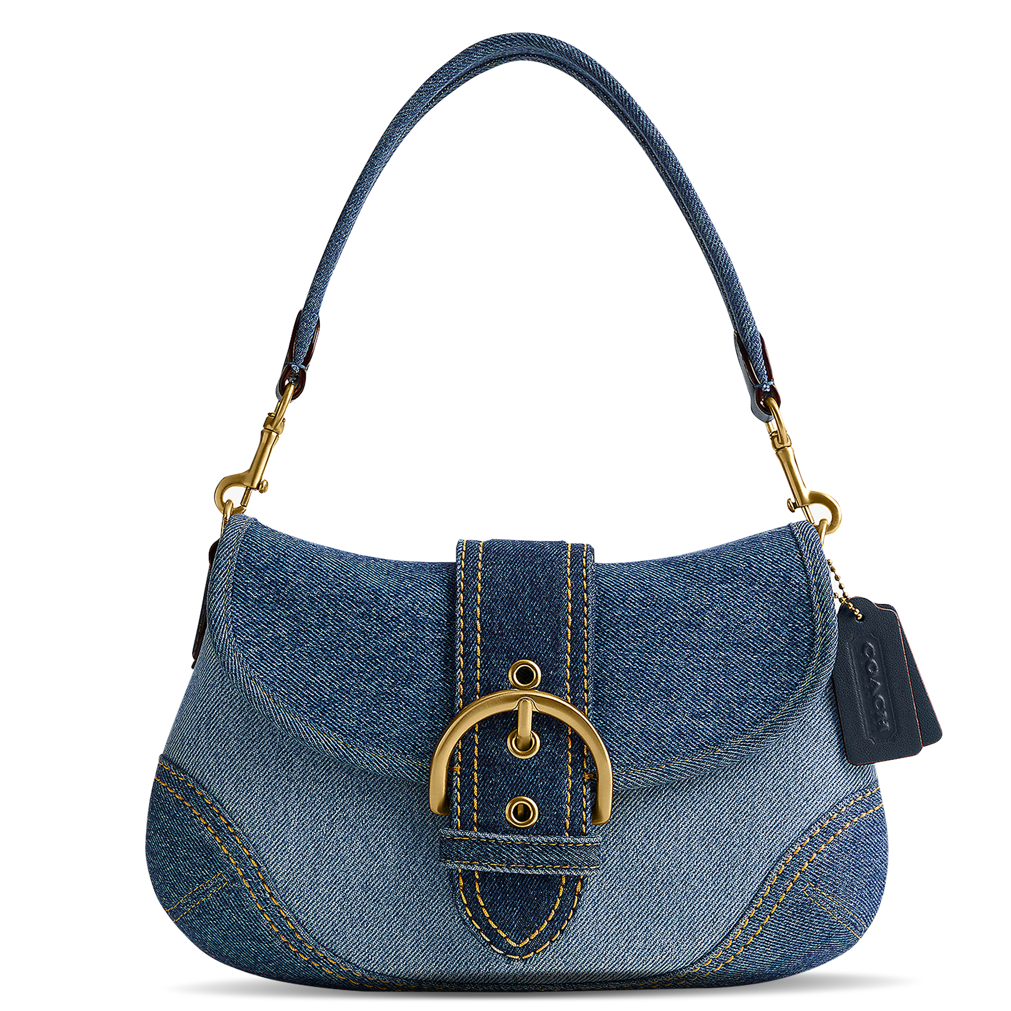 Coach Soho Denim Shoulder Bag, Blue/Multi