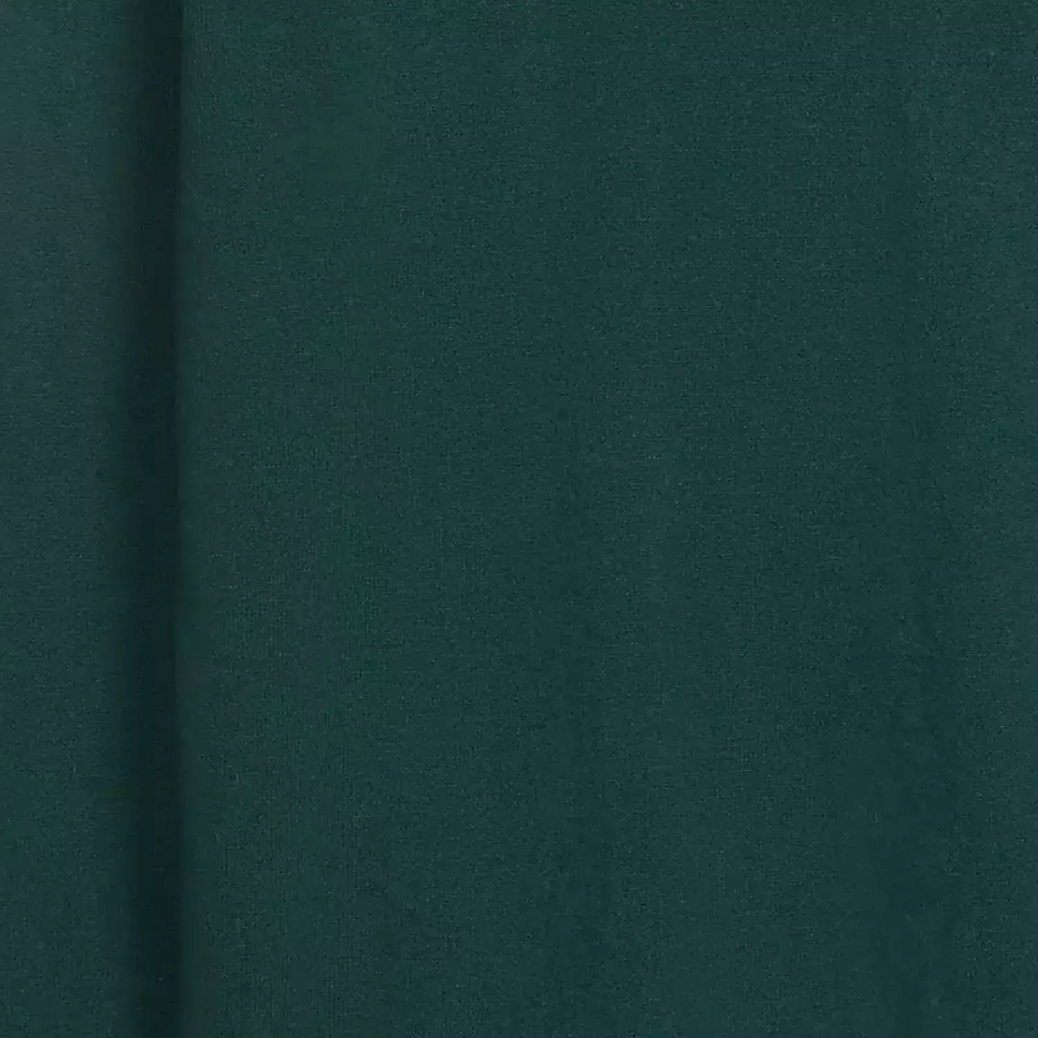 Close-up of teal upholstery fabric texture, smooth woven material for sofa, chair or cushion cover in dark green
