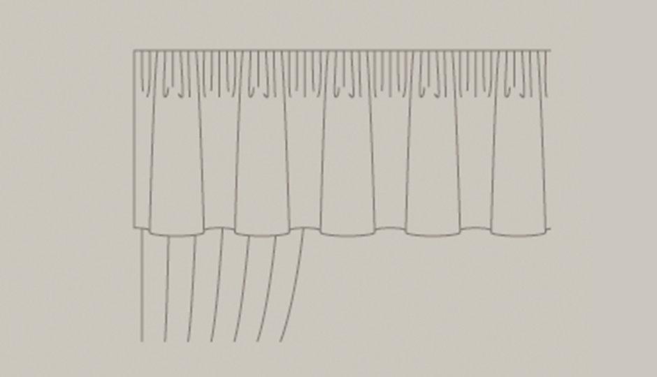 Curtain valance illustration