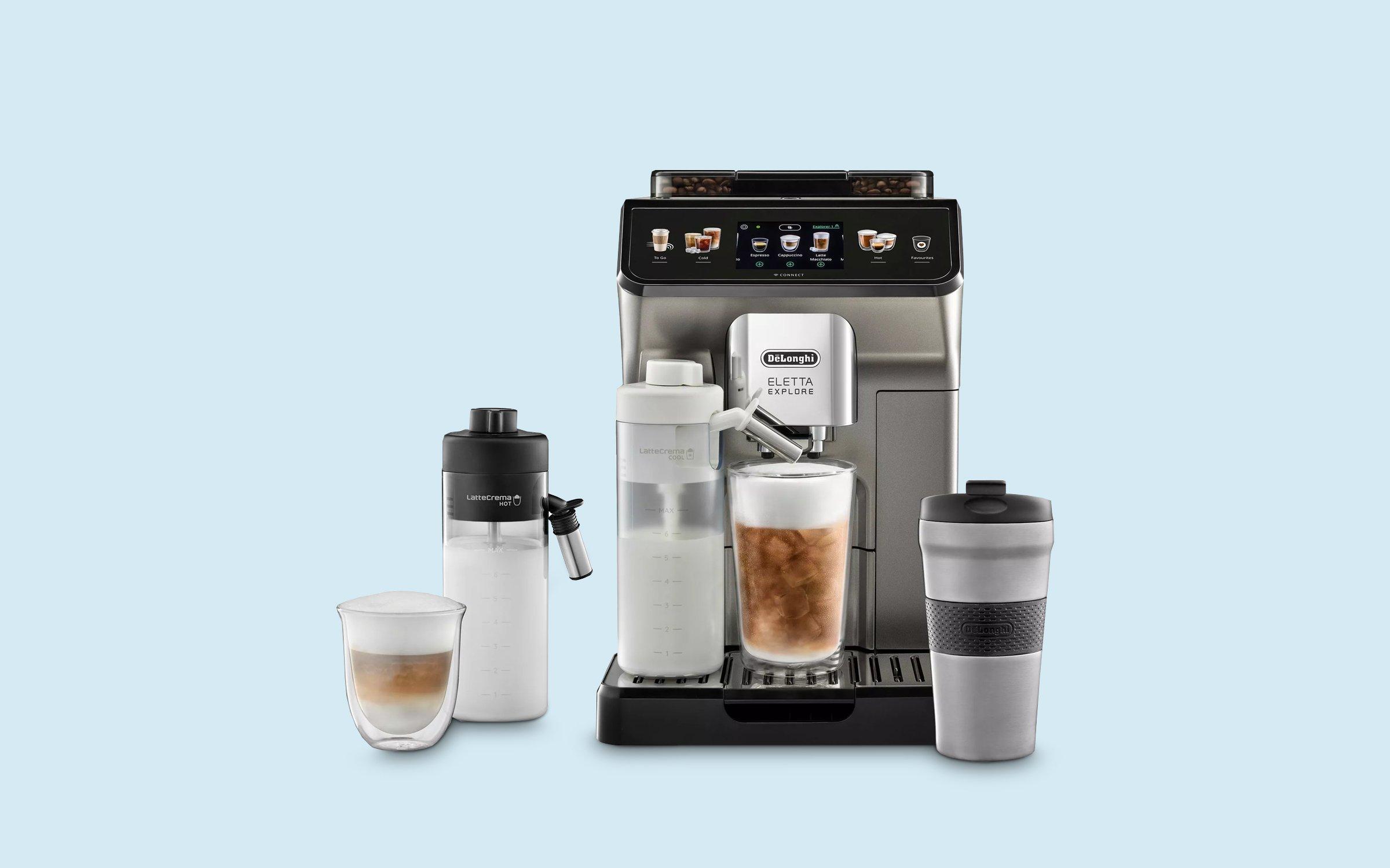 De'Longhi Eletta Explore ECAM450.86.T Bean to Cup Coffee Machine, Titanium Black