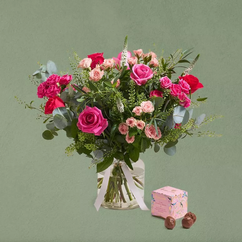 flowers and chocolate