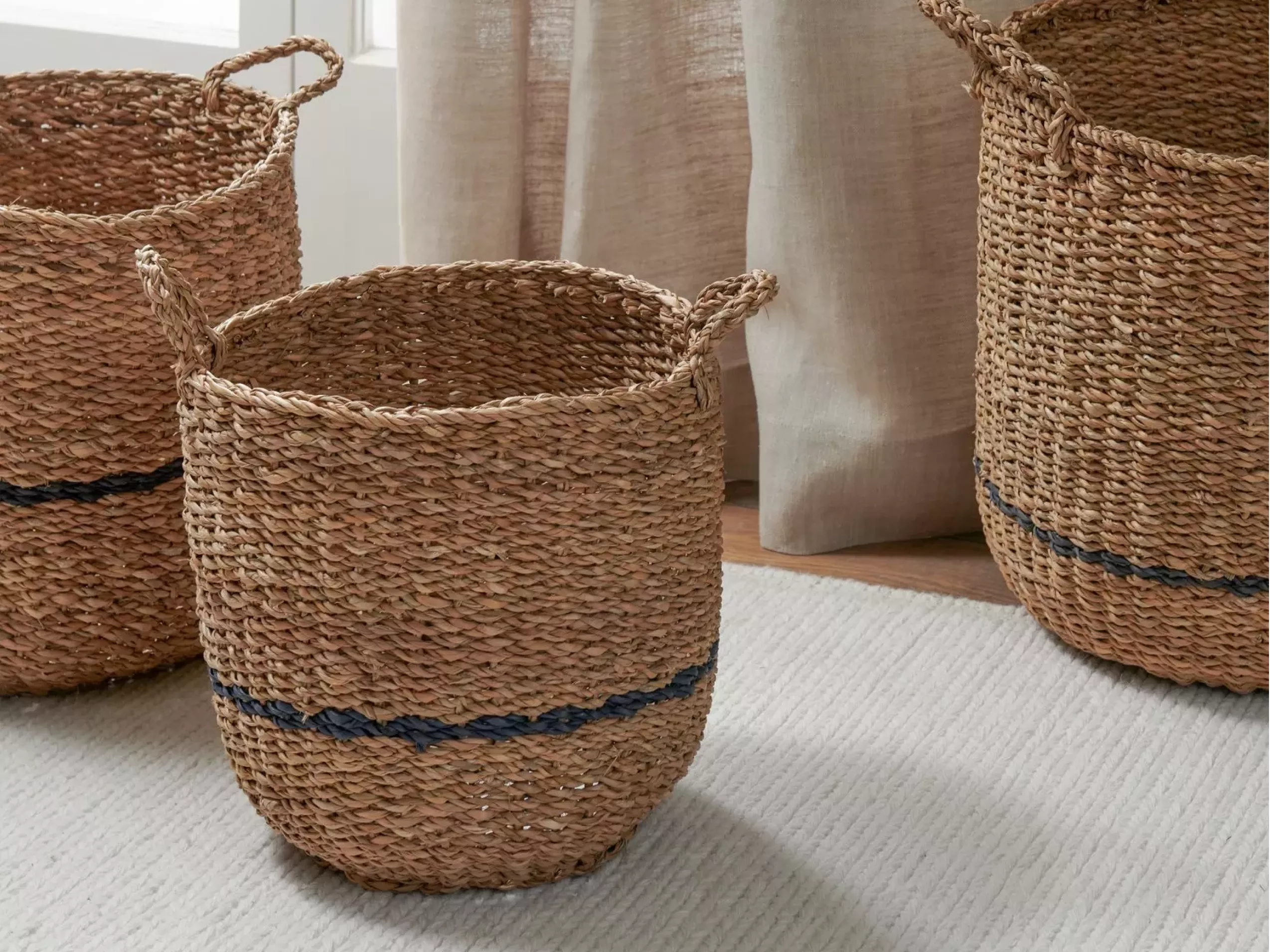 lifestyle shot of neptune wicka baskets