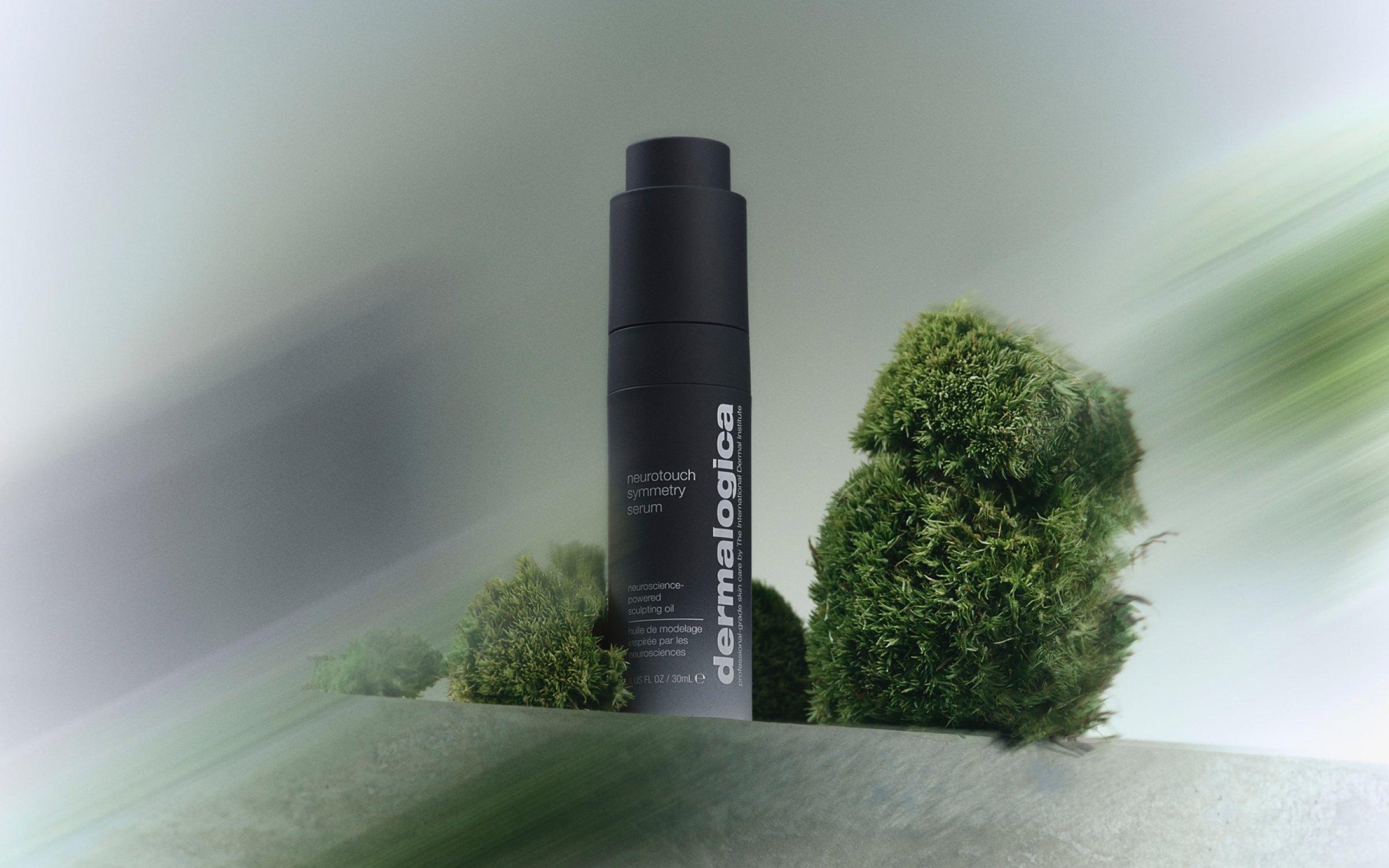Dermalogica Neurotouch Symmetry Serum bottle displayed