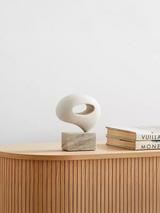 west elm Alba Arjuna Wood Sculpture, H20cm