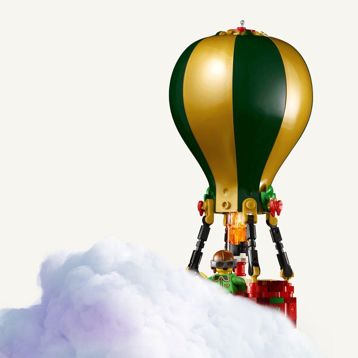 Air balloon lego  in the clouds