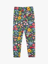 Frugi Kids' Libby Garden Organic Cotton Rich Leggings, Navy/Multi