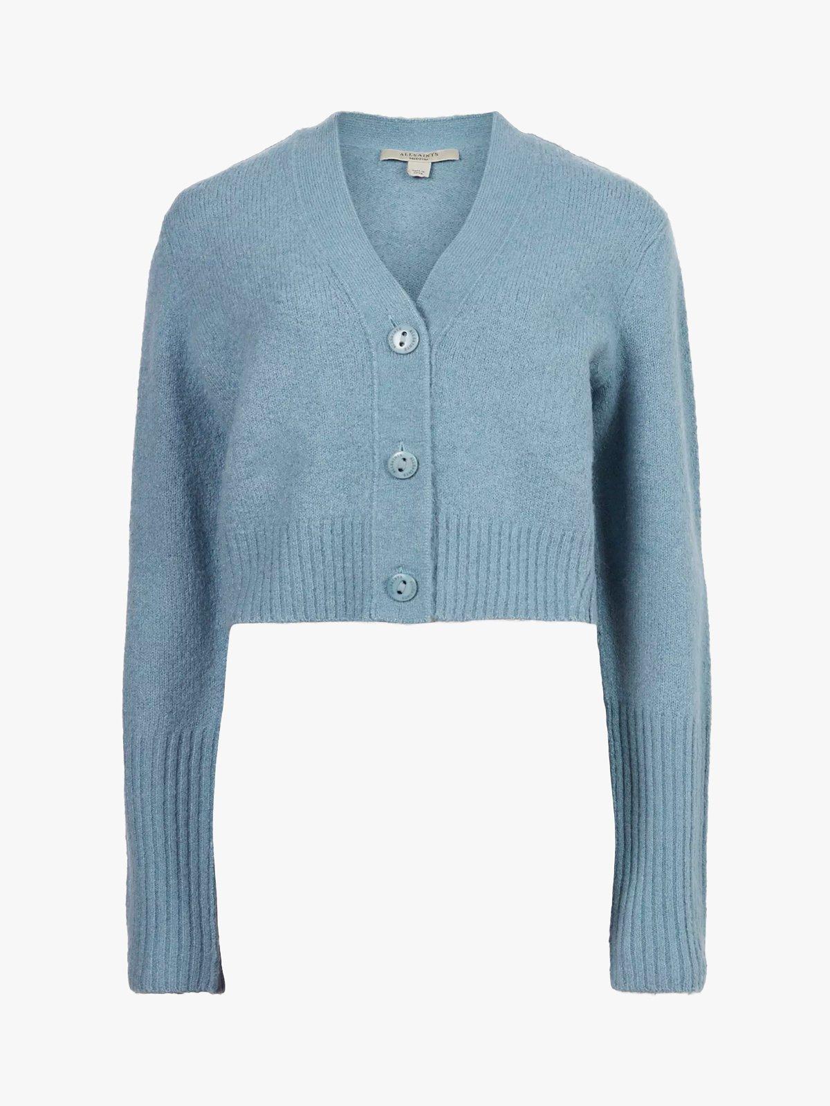 AllSaints Wick Co Cardigan, Blue Slate