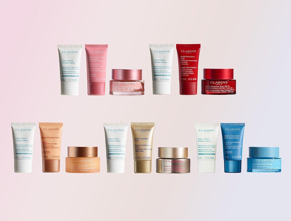 On trial: Clarins' most hotly anticipated moisturiser sets