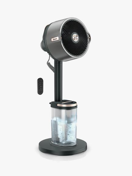Shark FlexBreeze Pro Mist Indoor & Outdoor Fan & Outdoor Misting System, Charcoal, Grey