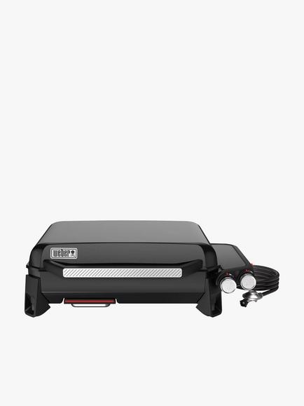 Weber Premium Griddle Portable Tabletop 2-Burner Gas BBQ, 56cm, Black