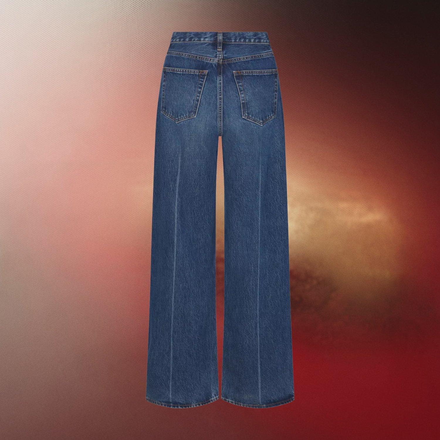 FRAME The Collegiate Wide Leg Jeans