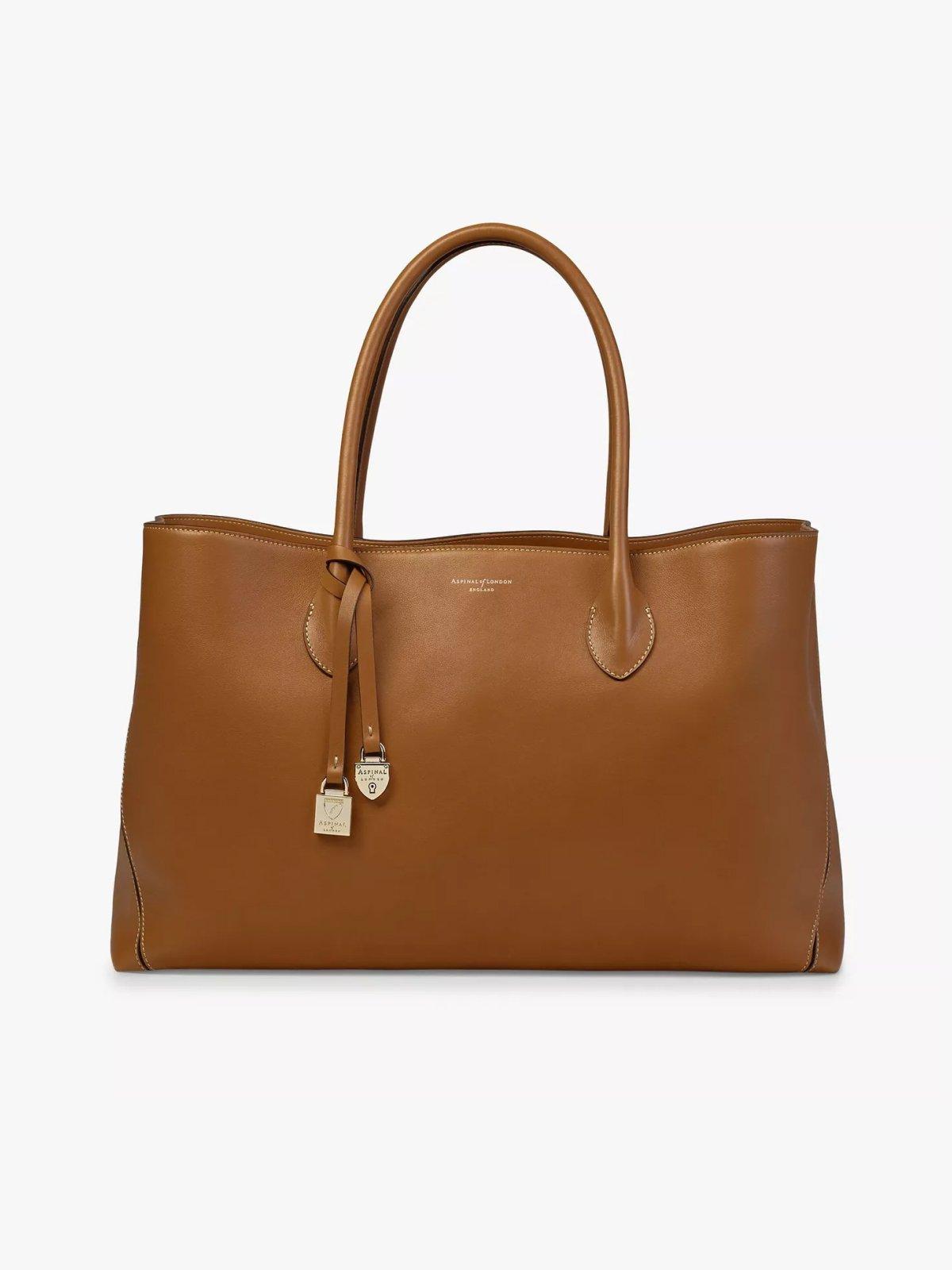 Aspinal of London Large London Smooth Leather Tote Bag