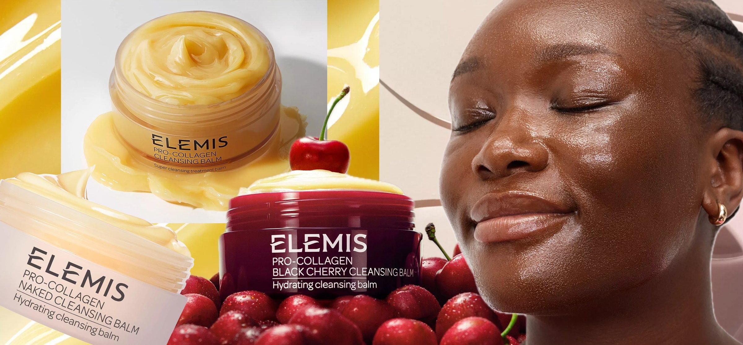 Collage of Elemis cleansing balms