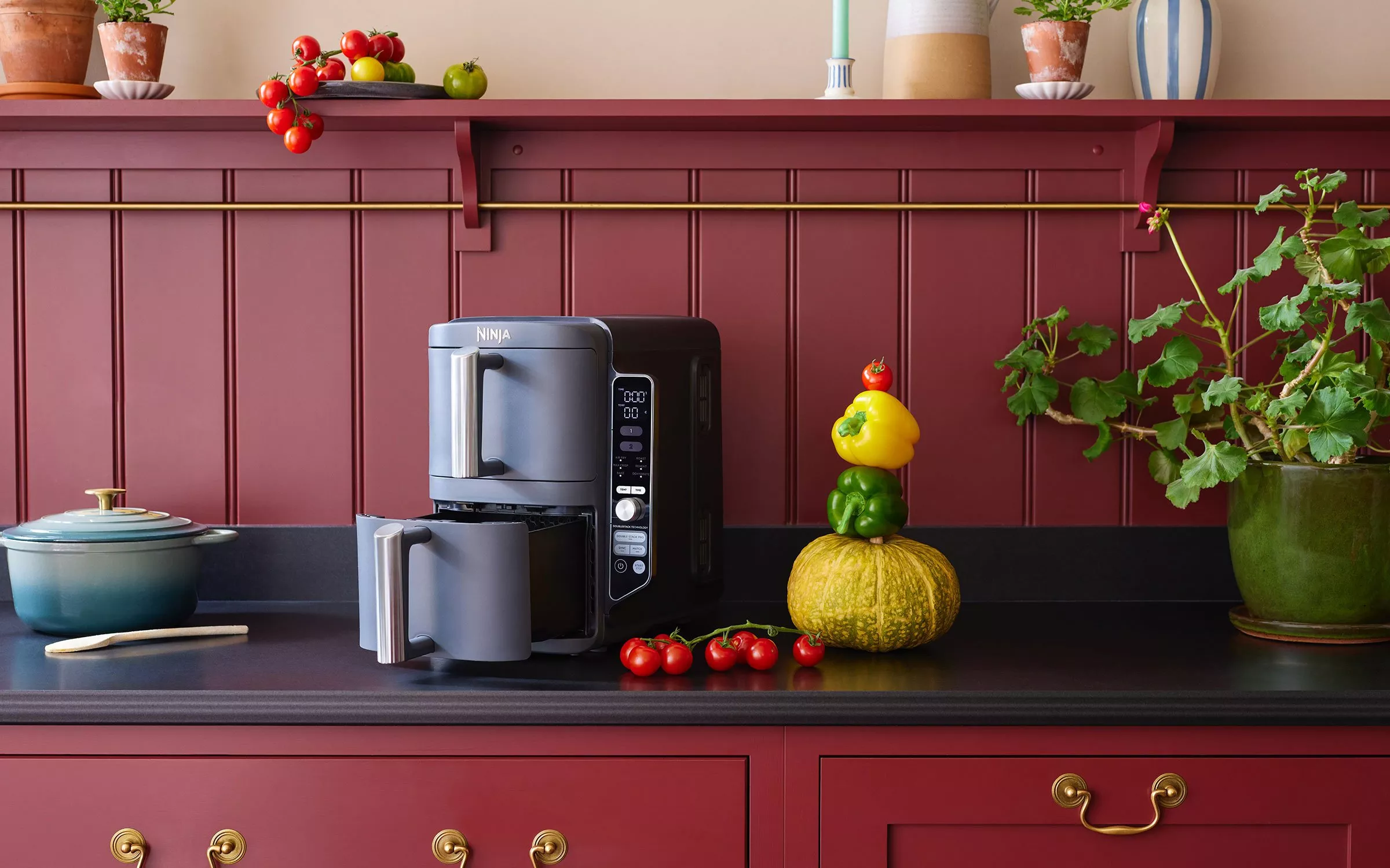 Air fryer on a kitchen counter 