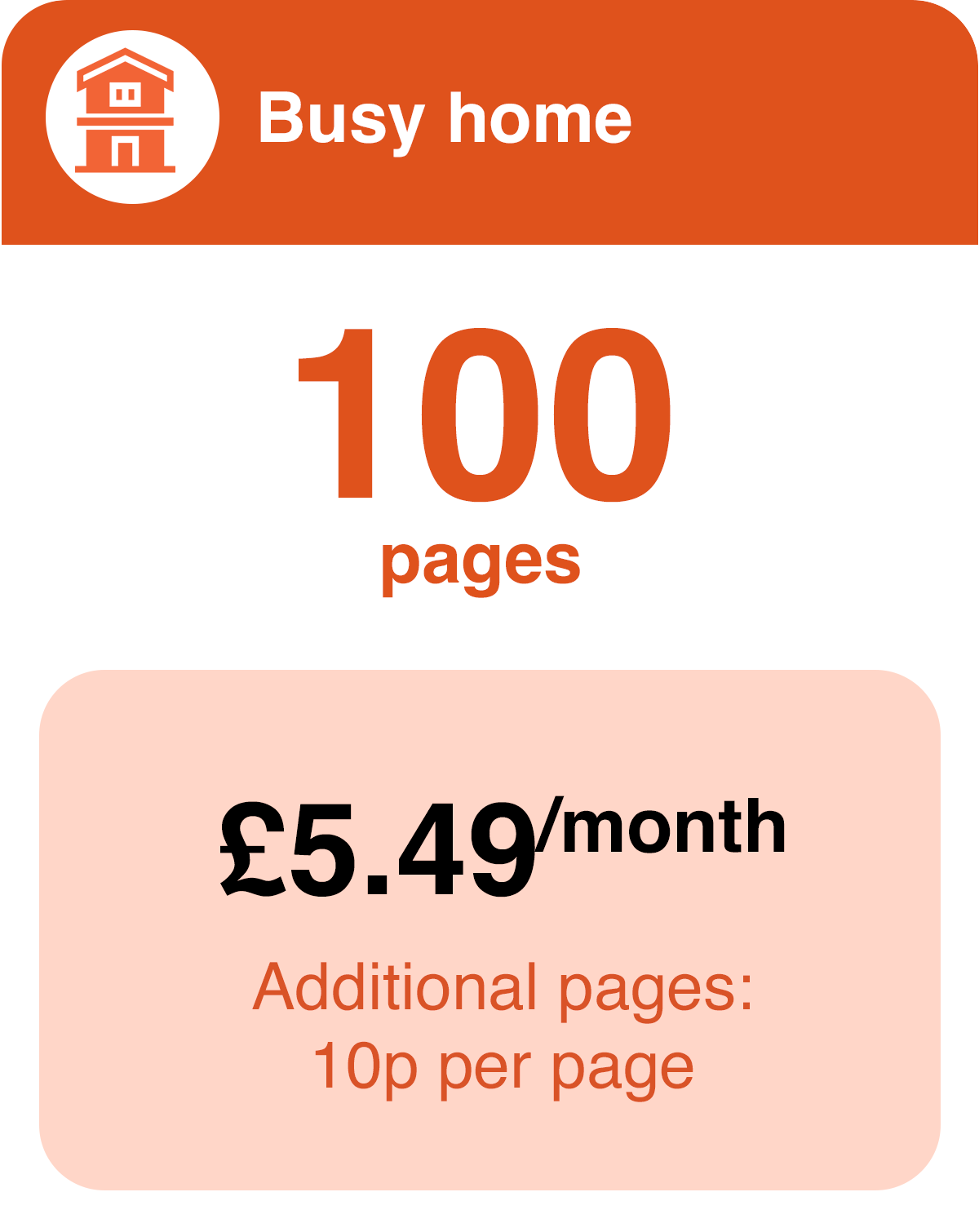 100 page print option
