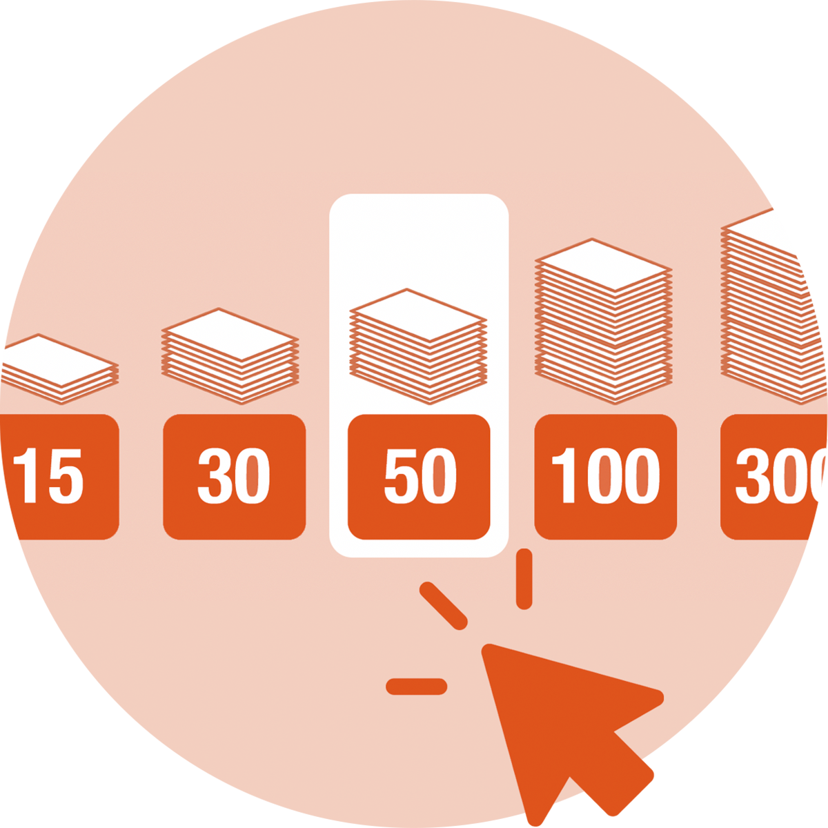 Diagram showing various paper quantities