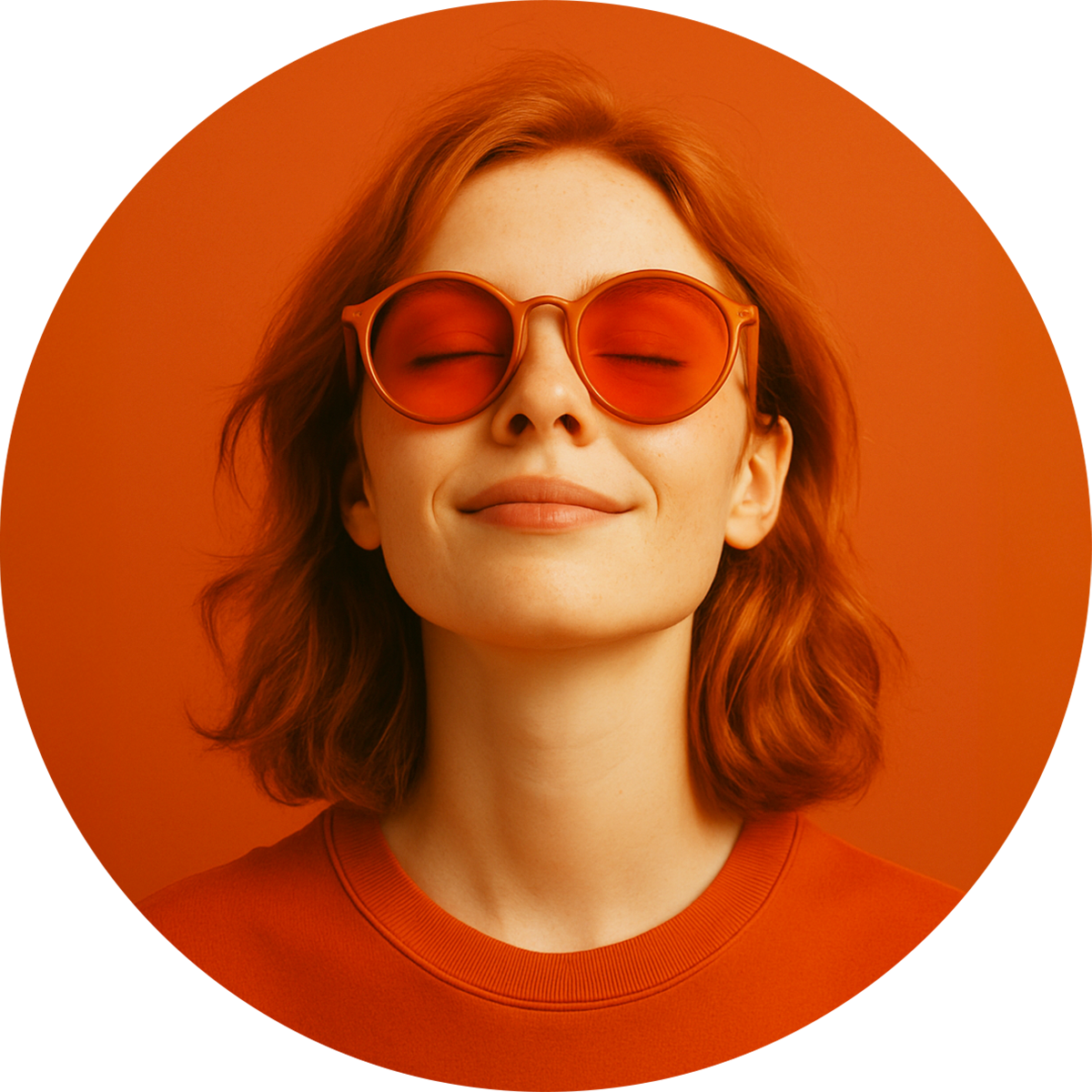 Girl smiling with sunglasses on