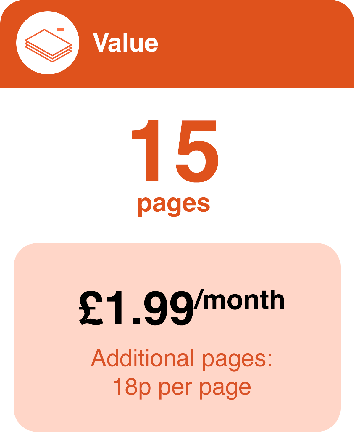 15 pages print option