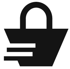 Image of an icon of a checkout basket