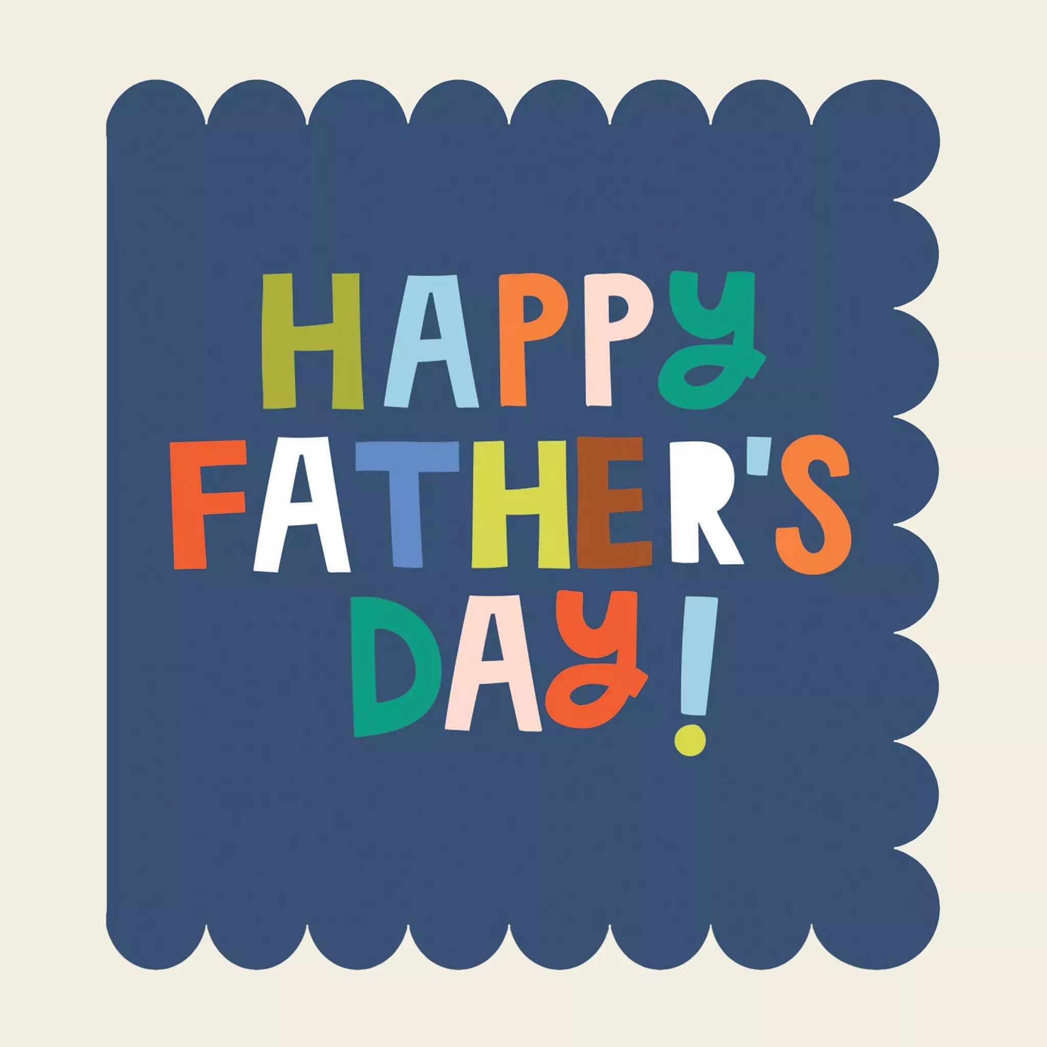 blue father's day card