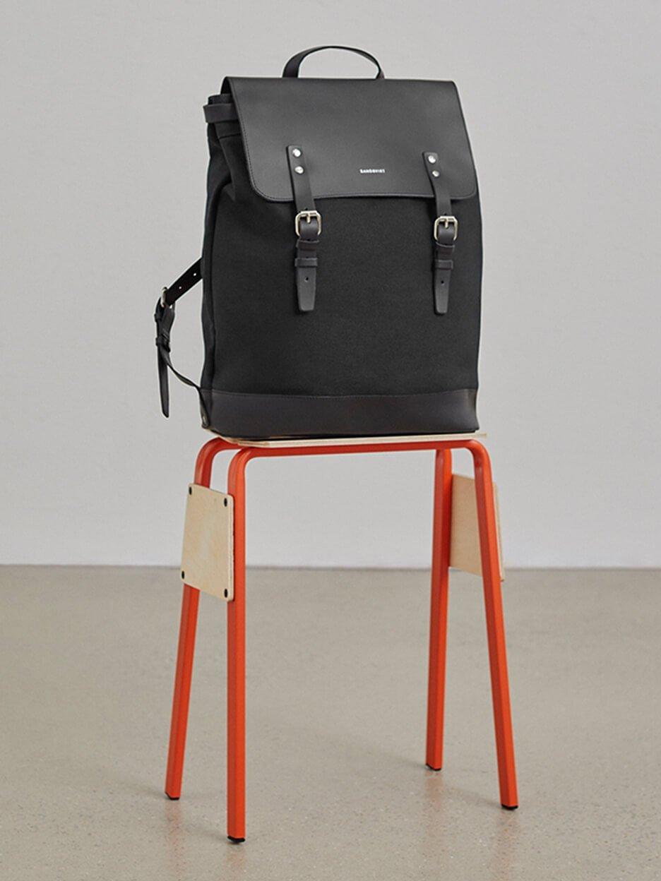 Men's black rucksack