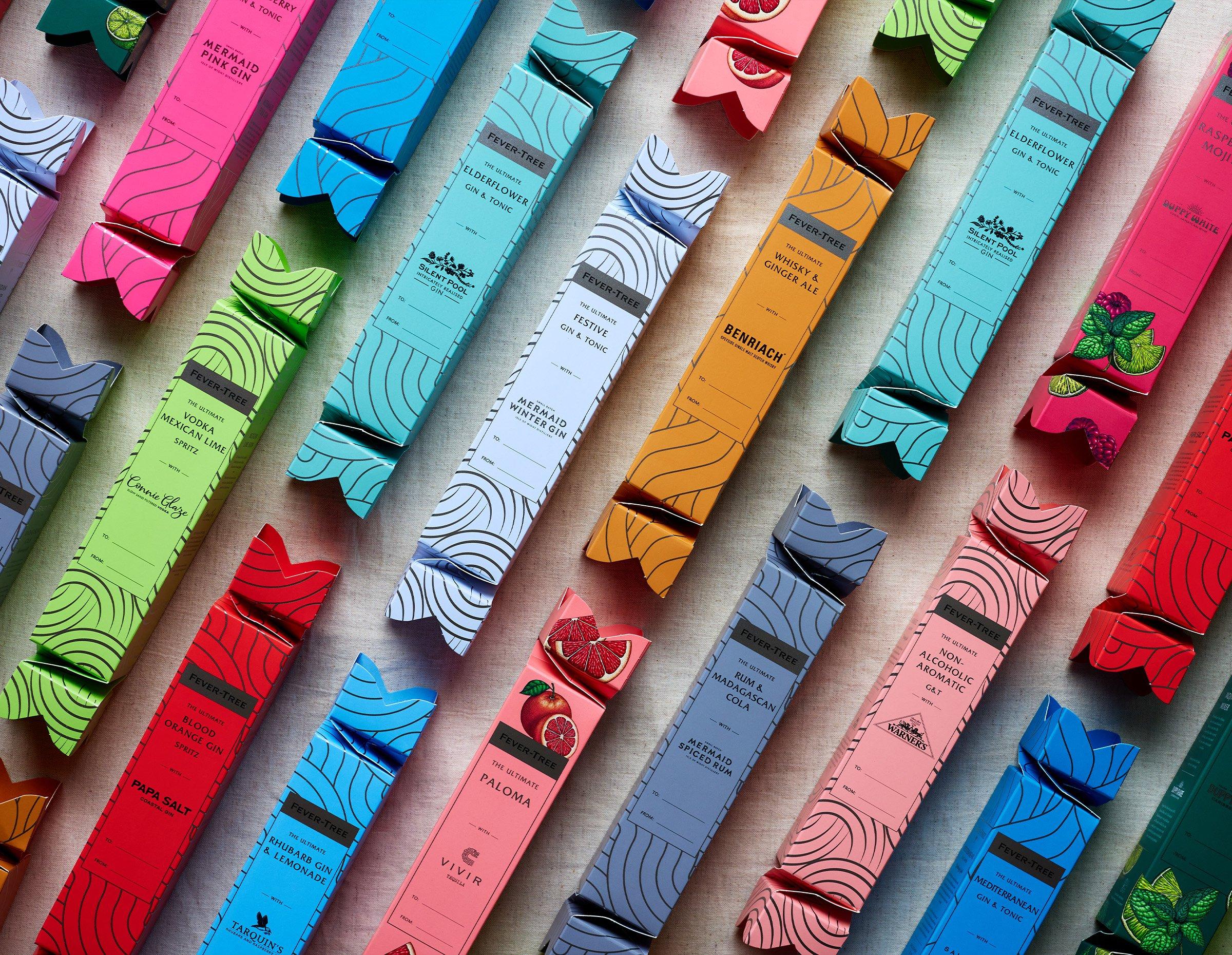 Fever Tree Crackers on a table