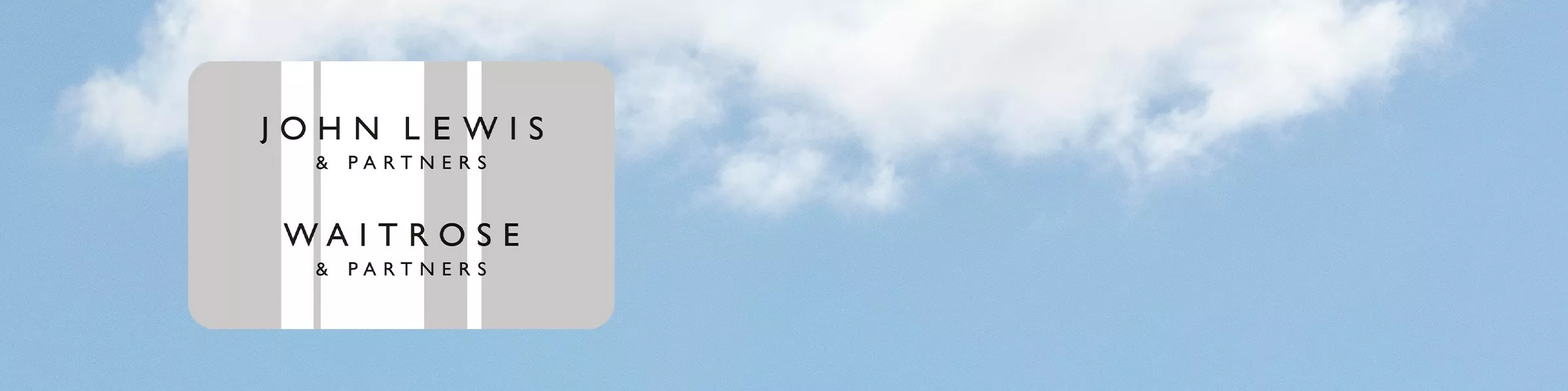 silver john lewis & waitrose gift card 