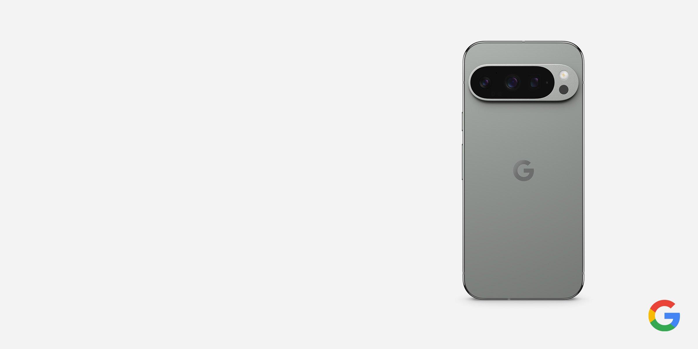 Google pixel phone on white backgorund