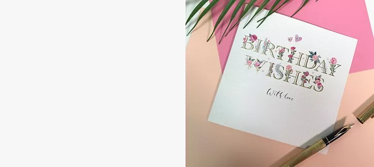 Floral birthday wishes card