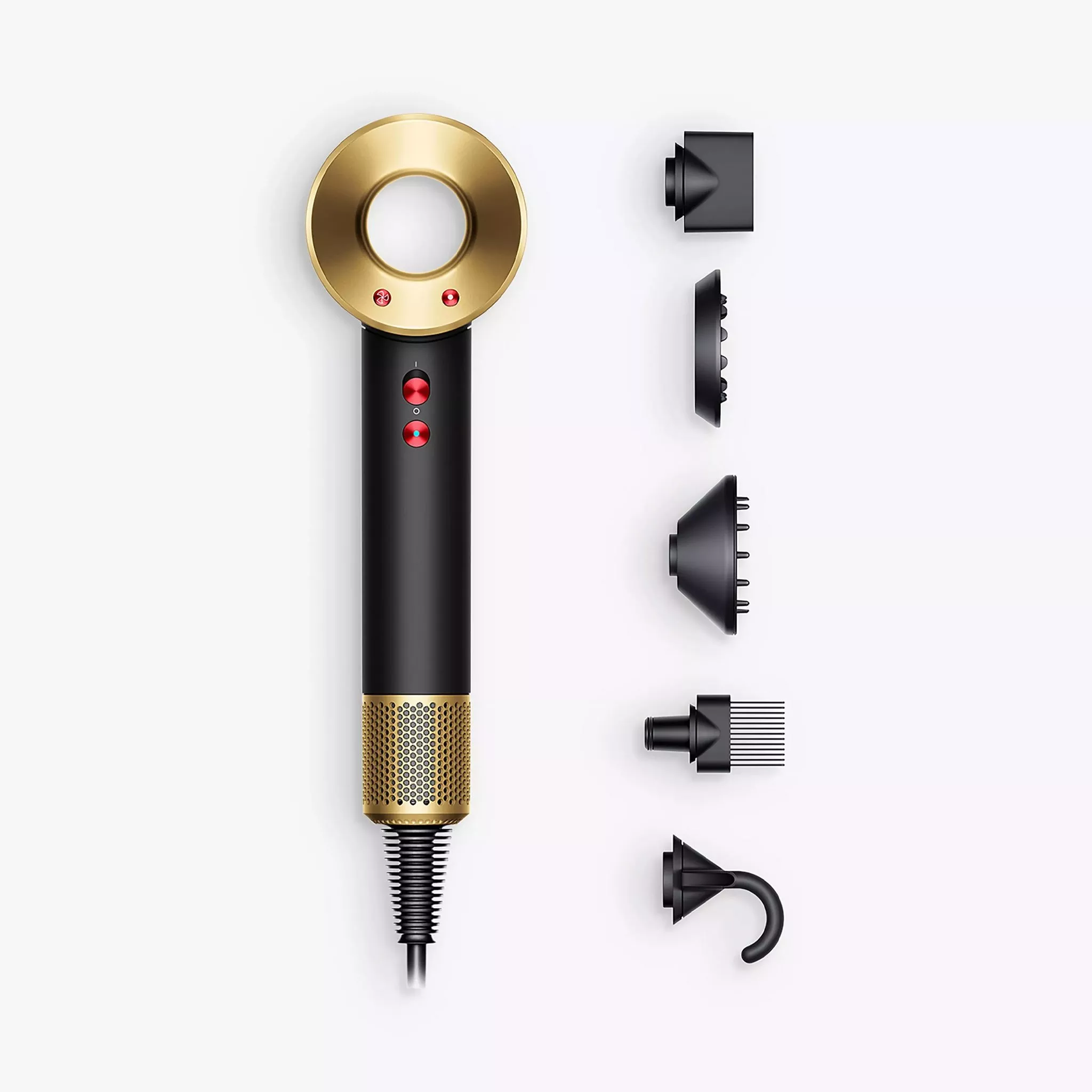 Dyson hair dryer and accessories
