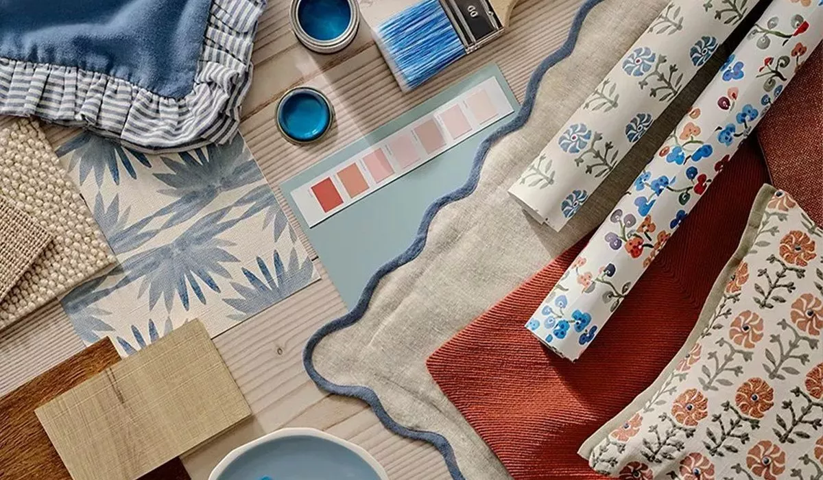 Materials, wallpaper and swatches