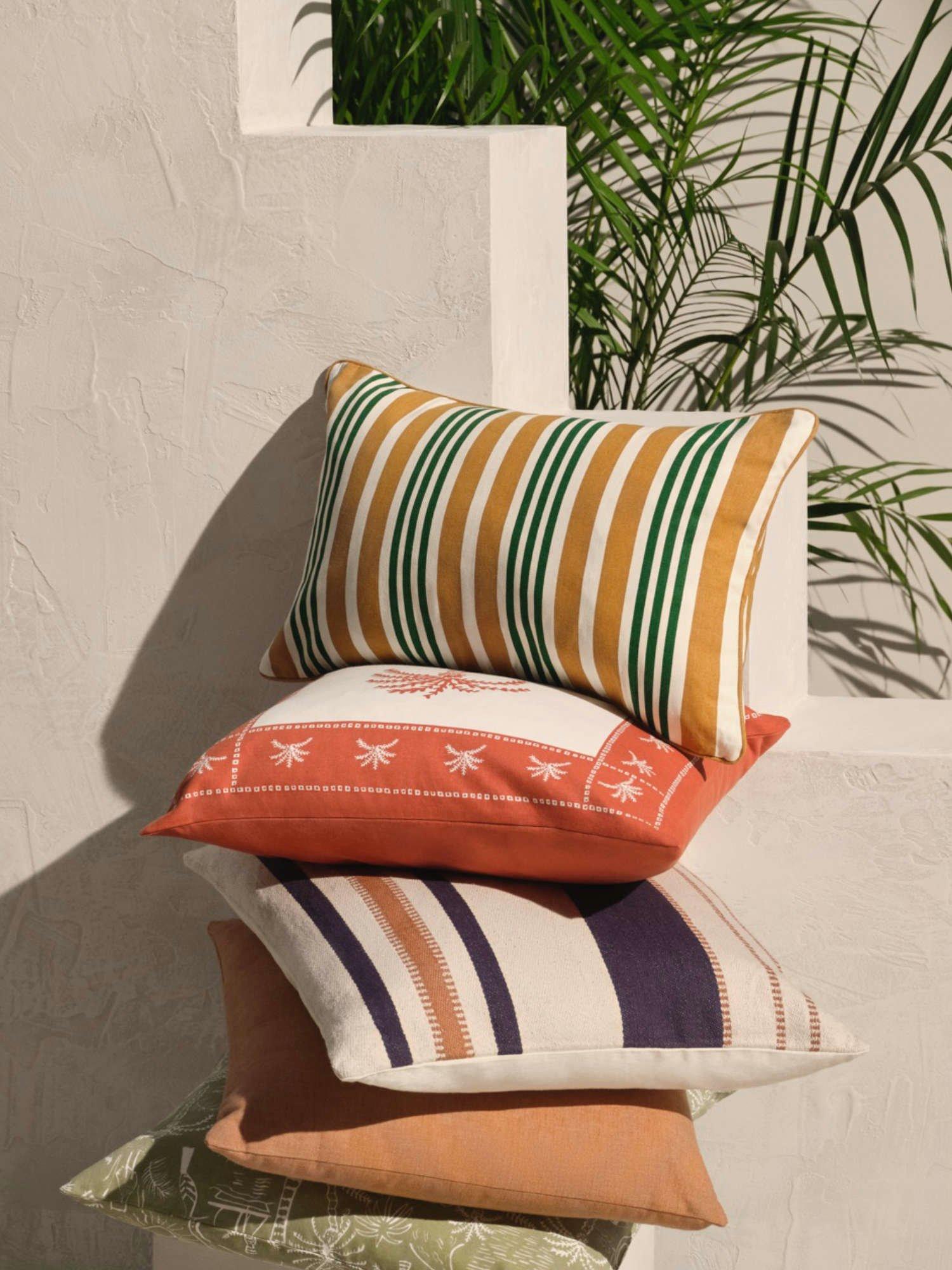 Cushions outdoors