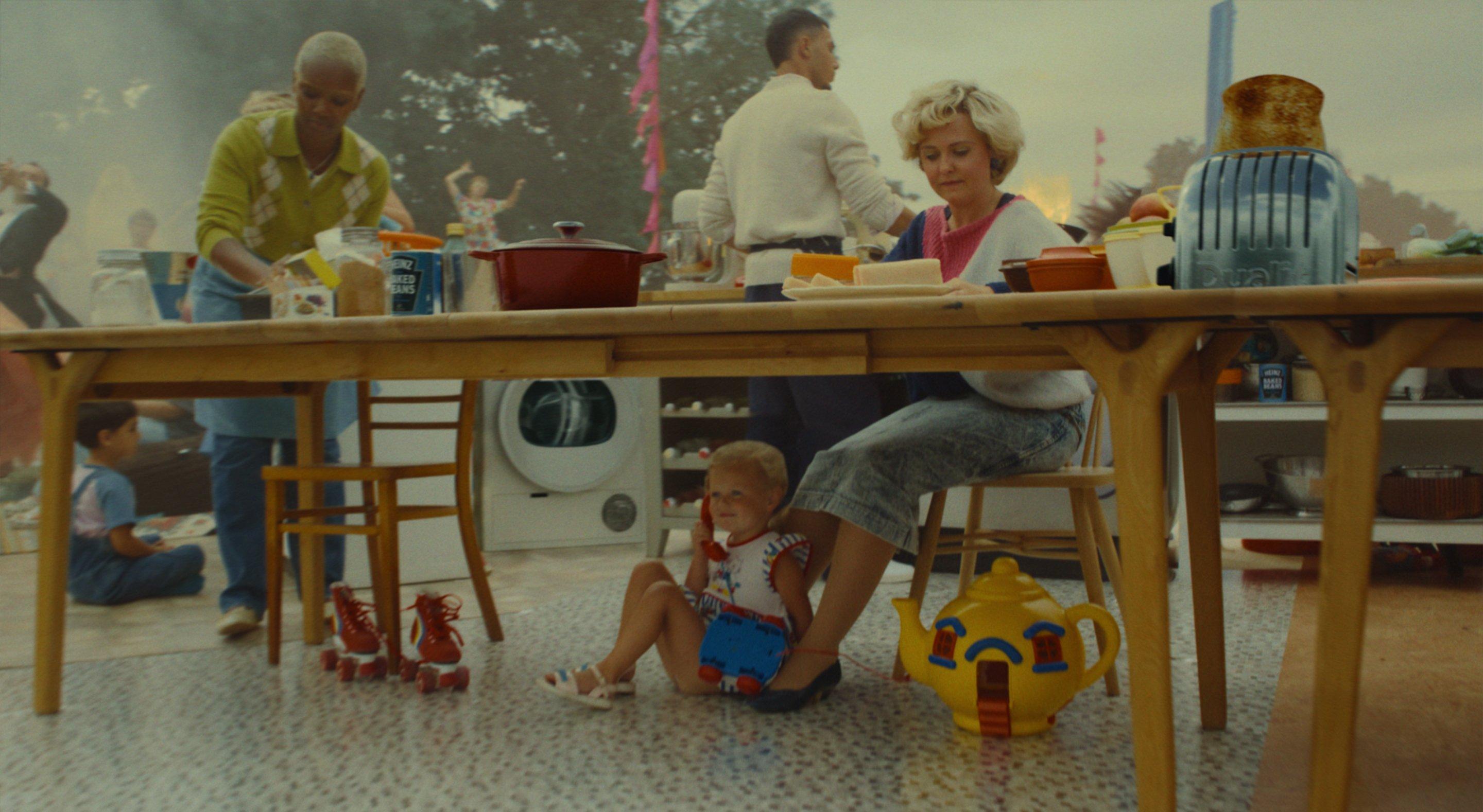 Image of our new tv ad with a girl in a red dress