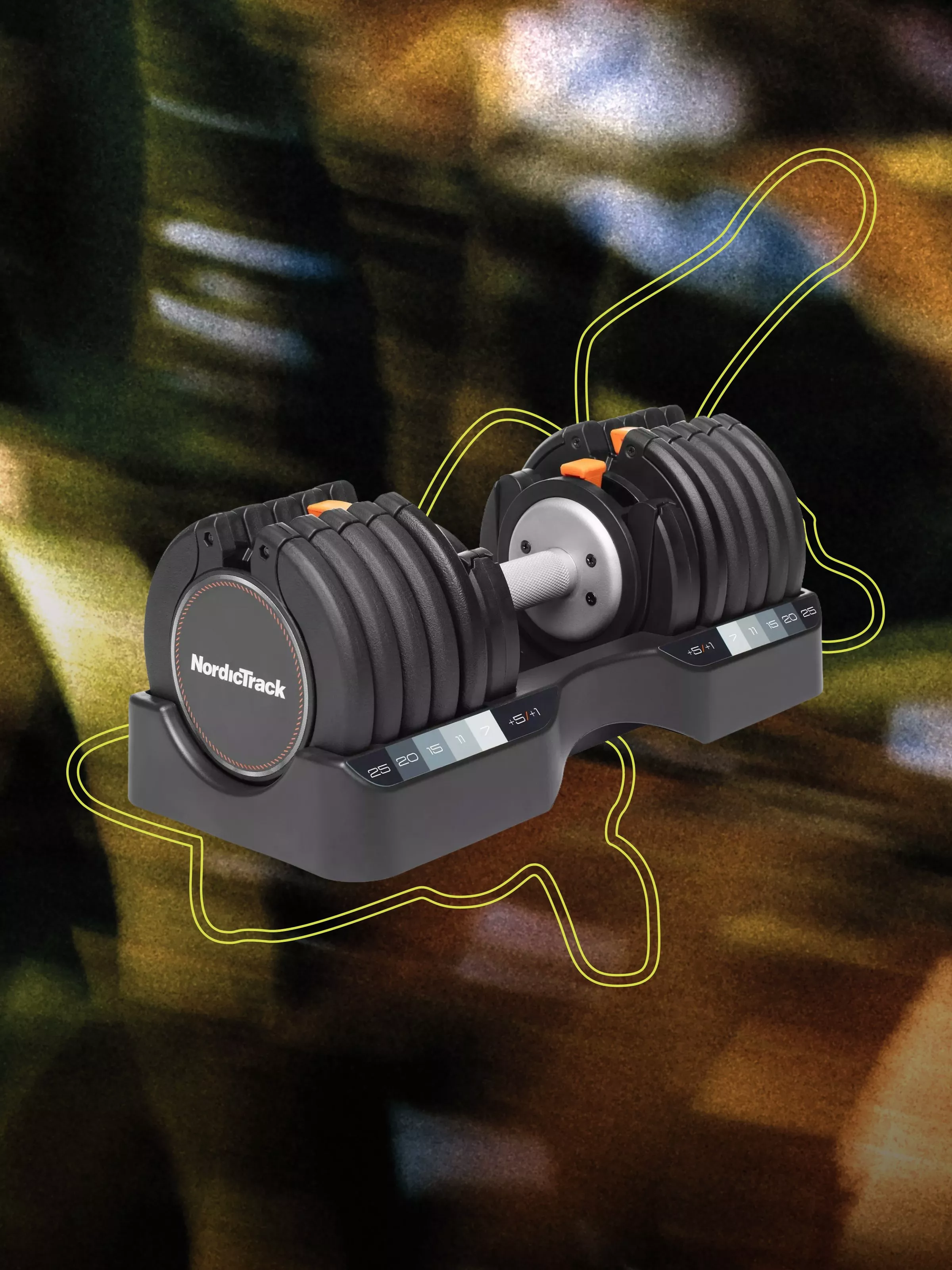 NordicTrack 25kg Select-A-Weight Adjustable Dumbbell Set