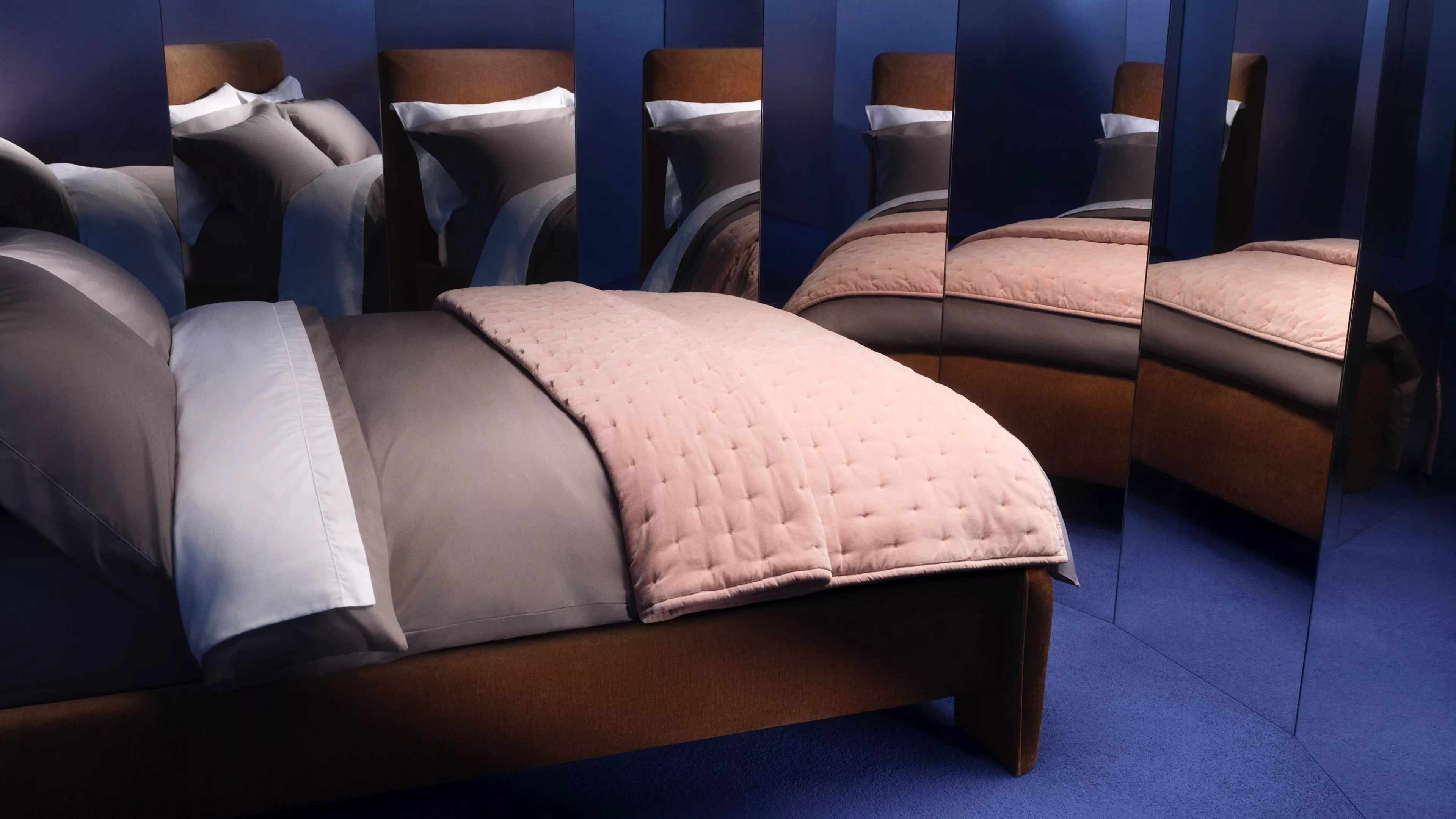 Sofa bed set up for Christmas guests