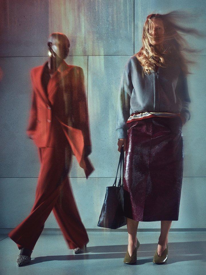 Two female models wearing smart workwear