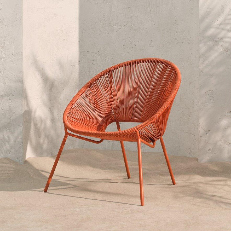 Orange garden chair