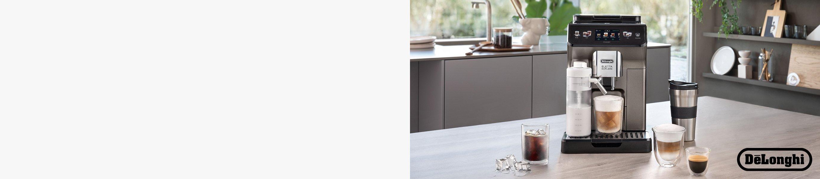 De'Longhi Eletta Explore ECAM450.86.T bean-to-cup coffee machine displayed in a kitchen